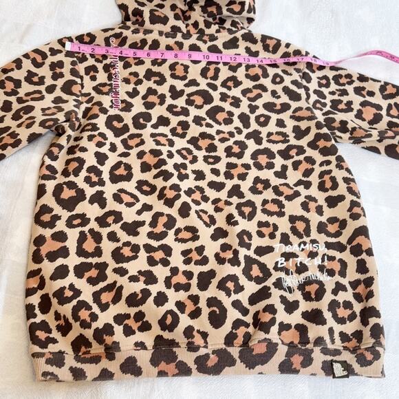Miss Eatwell Tiramisuit Hoodie Leopard Heather McMahan Collab Size S/M - Picture 13 of 14